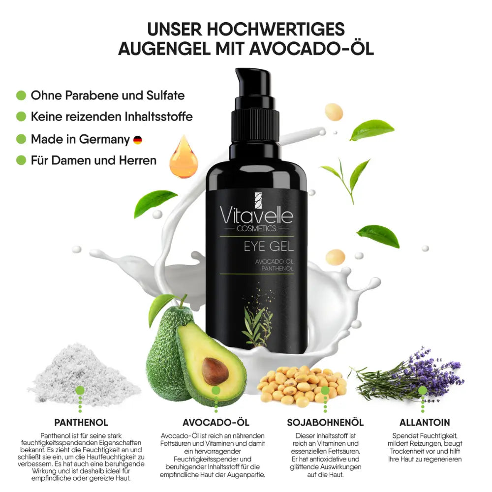 Augengel mit Avocado-Öl und Panthenol